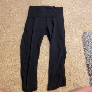 Black lulu cropped leggings